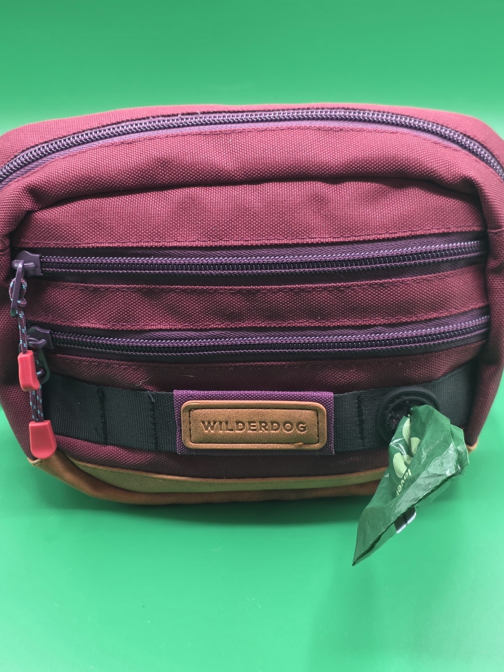 Wilderdog Utility Fanny Pack Dog Walking Bag Berry Burgundy Crossbody + Bag...